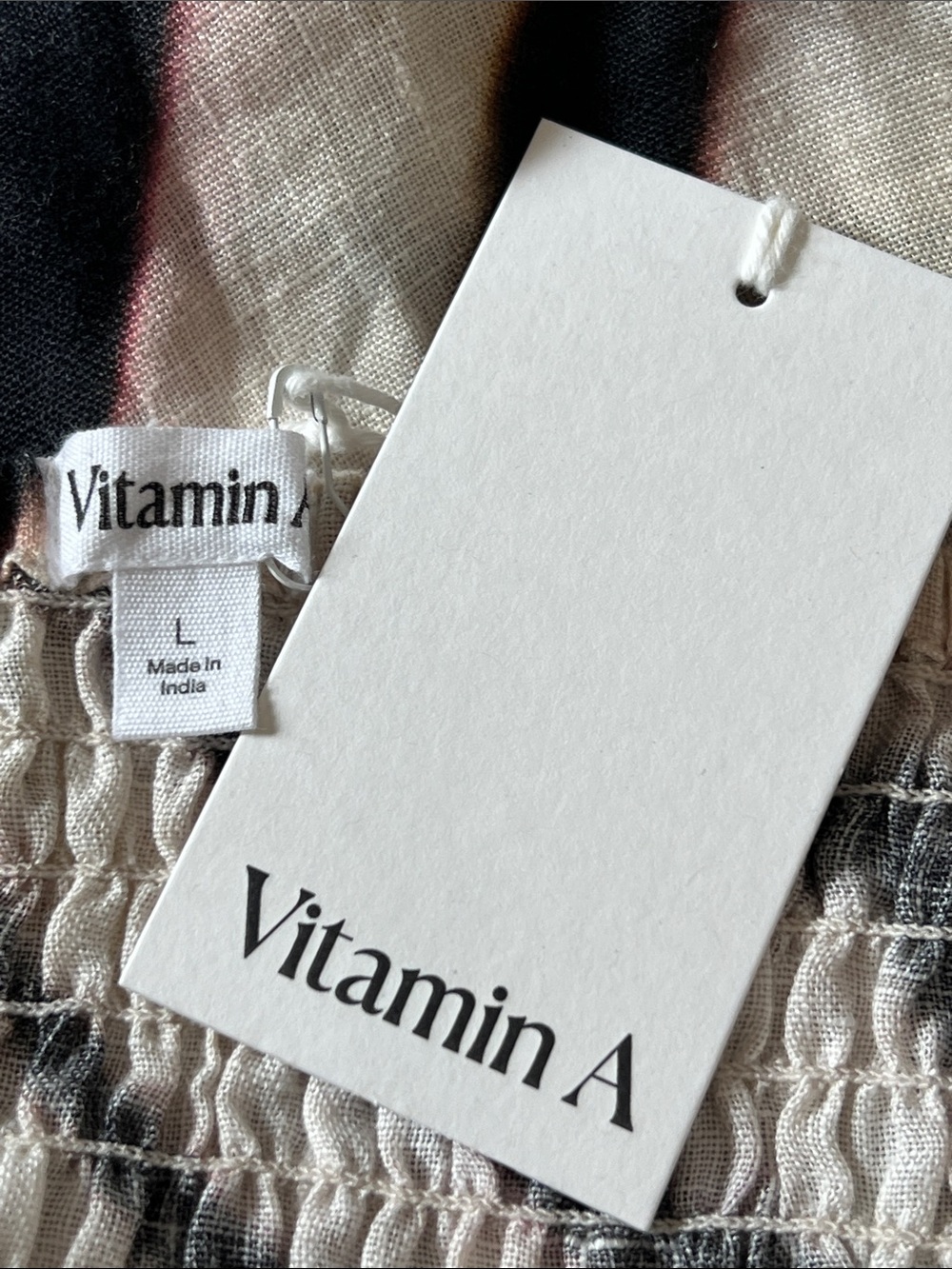 Vitamin A Arden Dress - Shell Stripe Linen - Picture 12 of 15